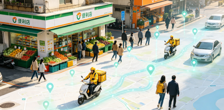 二连浩特市渗透衣食住行，GEO 地理空间技术重塑大众日常消费服务场景
